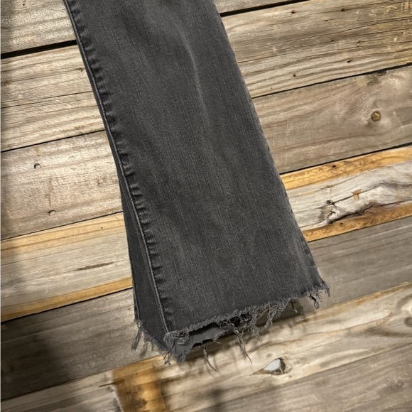 Madewell Womens Cali Demi-Boot Jeans Asymmetrical Hem Edition- Black - Picture 4 of 6